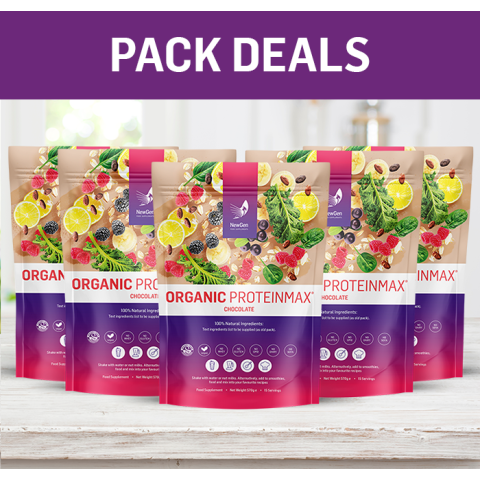 10% OFF TODAY - 5 x Organic ProteinMax (Chocolate) Family Pack - Discounted pack!